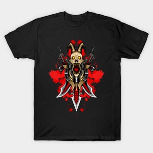 Dark skull and gun T-Shirt